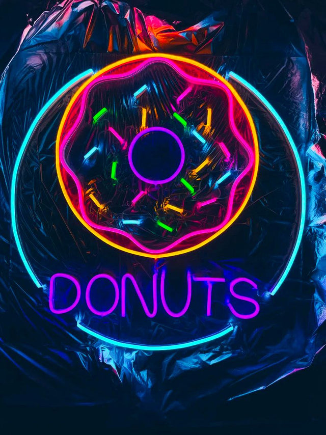 Donuts LED Neon Sign for Bar light up sign