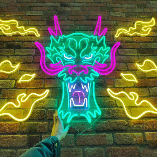 Dragon Head Neon Sign