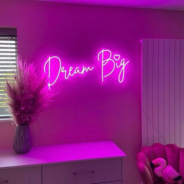 Dream Big LED Neon Sign light up sign