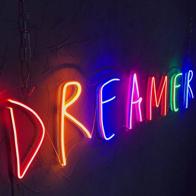 Dreamer LED Neon Sign for Man Cave light up sign