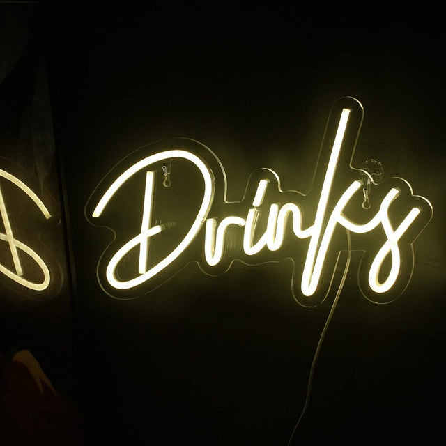 Drinks LED Neon Sign for Bar light up sign