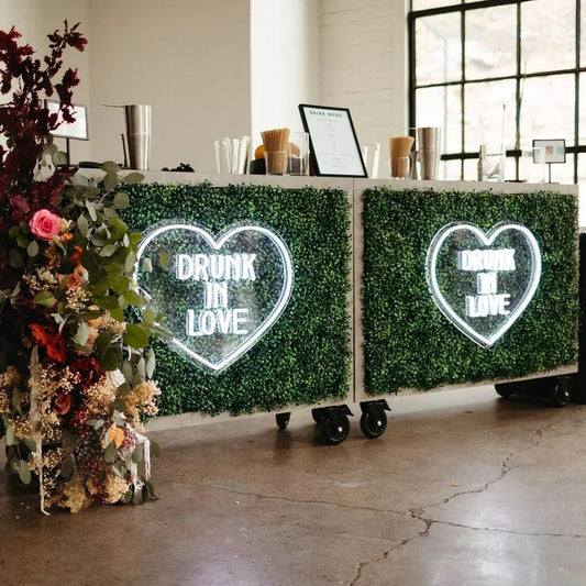 Drunk in Love Heart Neon Sign