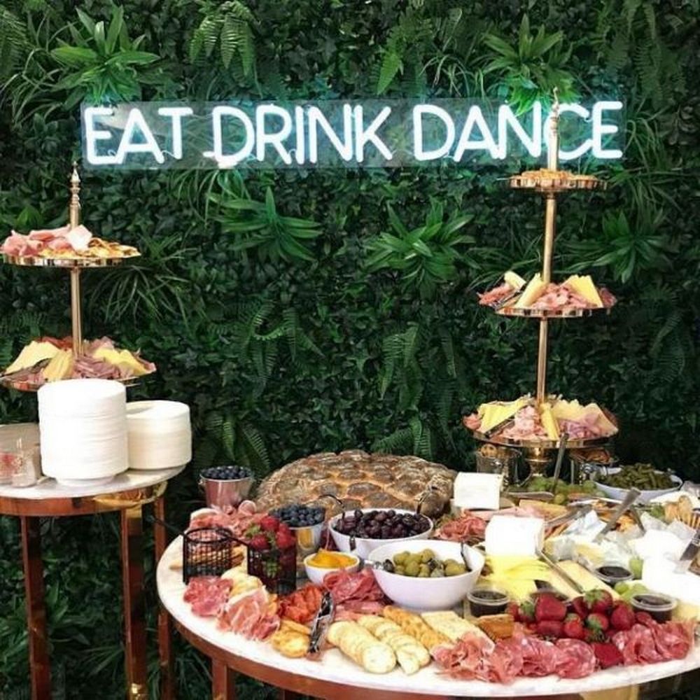 Eat Drink Dance LED Neon Party Sign