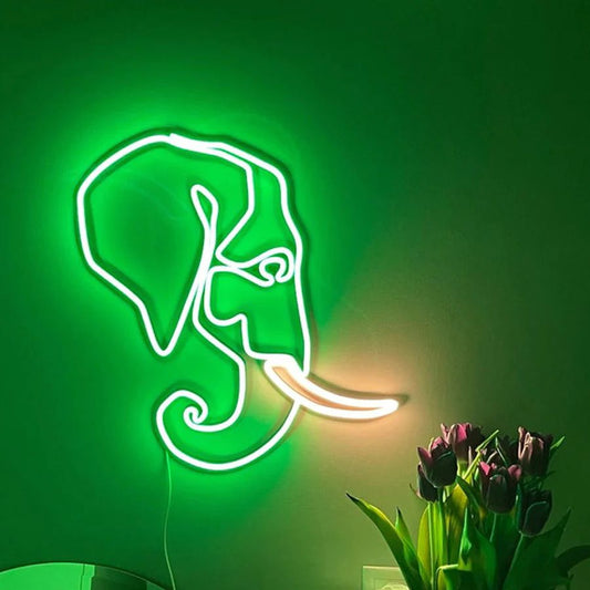 Elephant Neon Sign