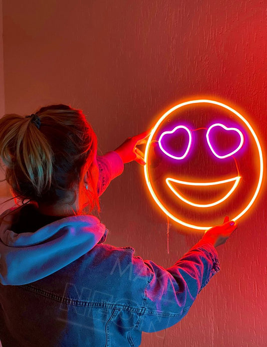 Emoji Smile Neon Sign