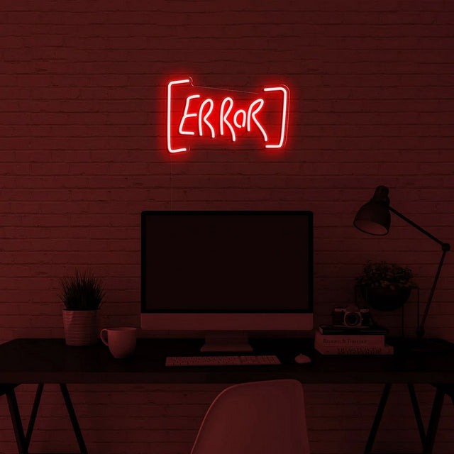 Error LED Neon Sign for Office light up sign