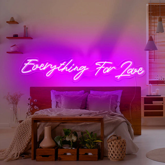 Everything For Love LED Neon Sign for Wedding light up sign