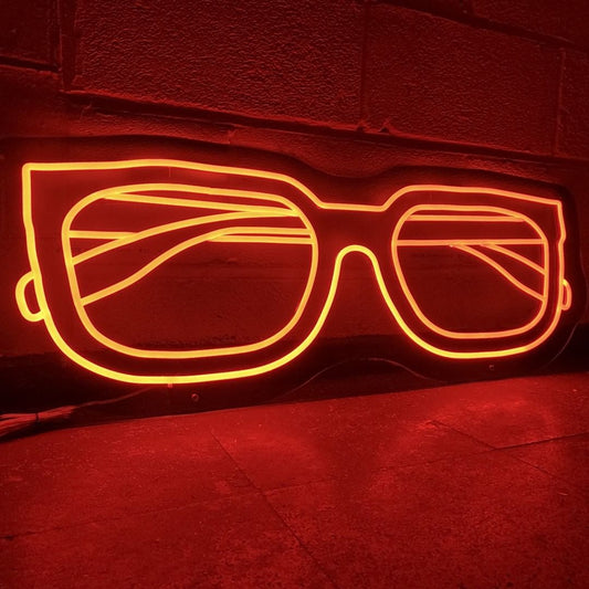 Eye Glasses Neon Sign