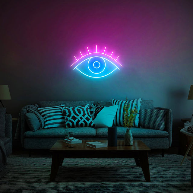 Eye LED Neon Sign for Storefront light up sign