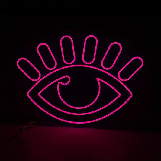 Eye with Eyelashes Neon Sign