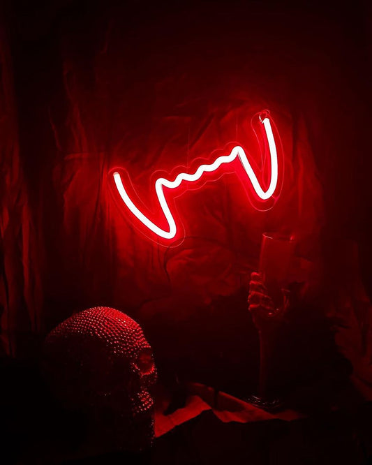 Fangs Dracula Teeth Neon Sign