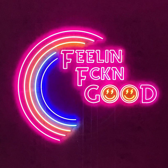 Feelin Fckn Good LED Neon Sign for Salon light up sign
