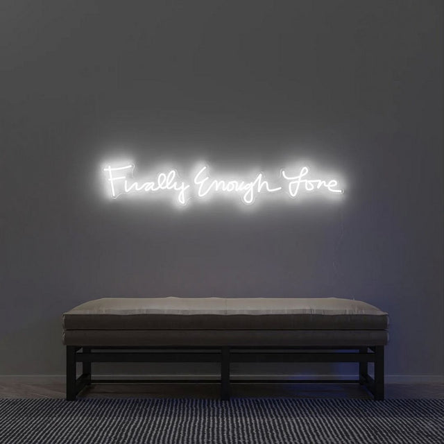 Finally Enough Love LED Neon Sign for Wedding light up sign
