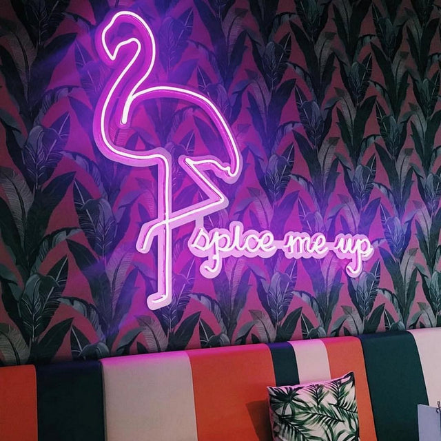 Flamingo light up sign