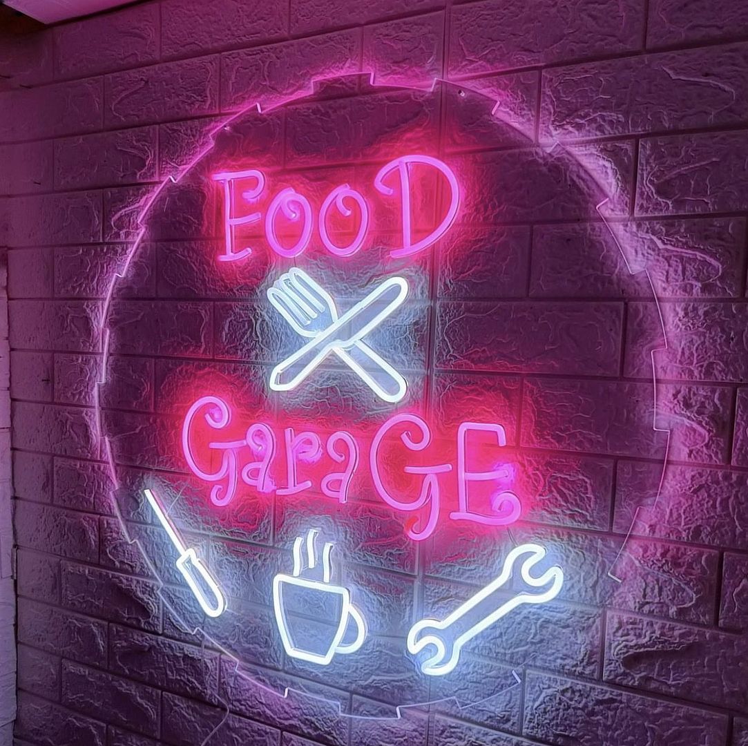 Food Garage Neon Sign