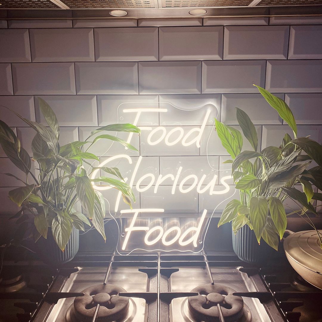 Food Glorious Food Neon Sign