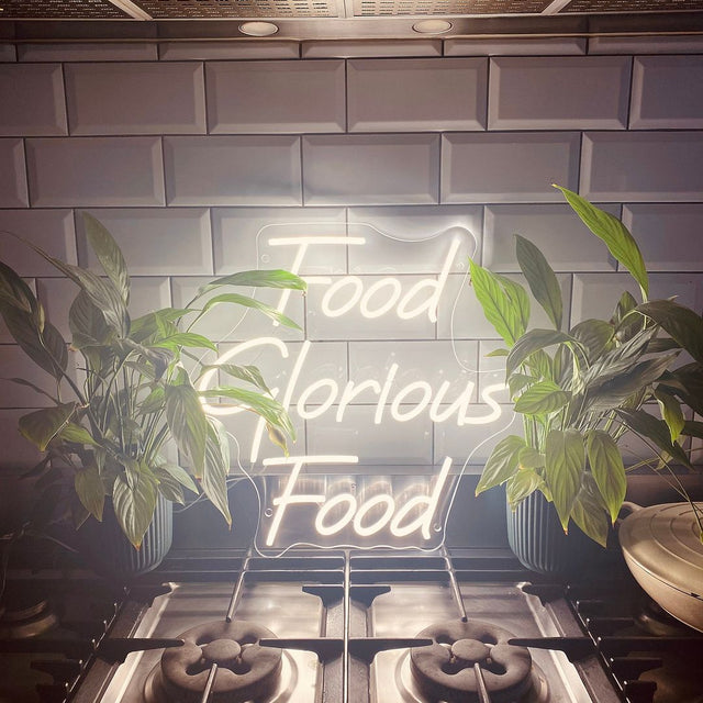 Food Glorious Food LED Neon Sign for Bar light up sign