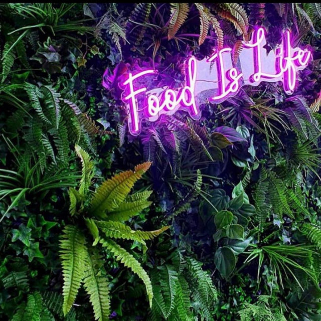 Food is Life LED Neon Sign for Bar light up sign