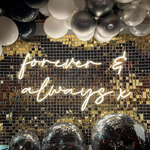 Forever and Always x LED Neon Sign for Wedding light up sign