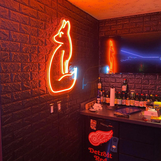 Fox LED Neon Sign for Bar light up sign