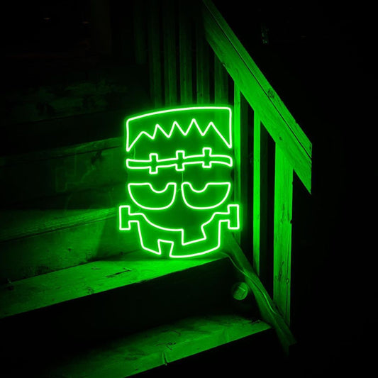 Frankenstein Halloween Neon Sign