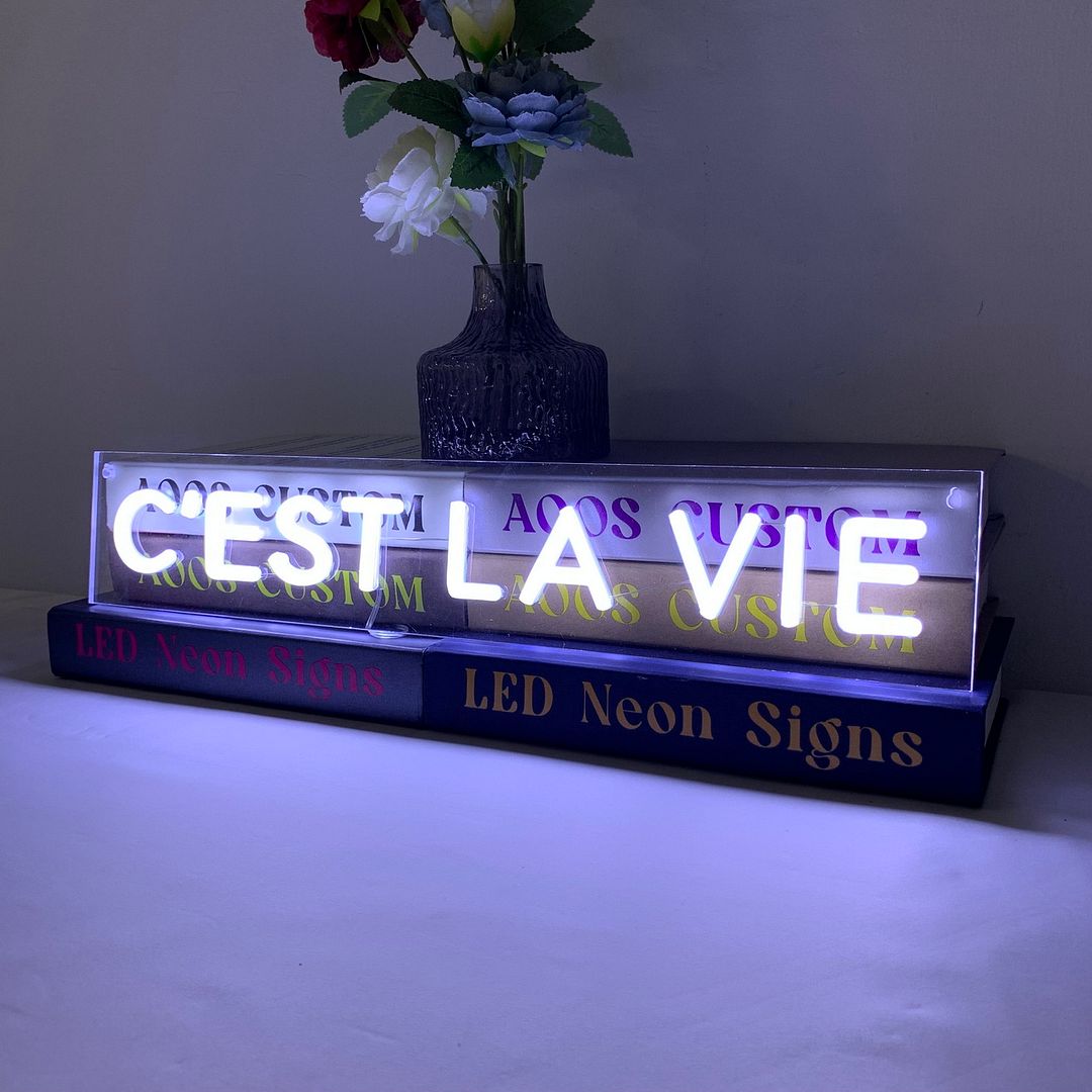 French C'est La Vie Neon Sign
