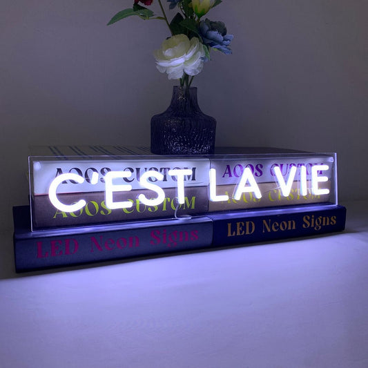 French C'est La Vie Neon Sign