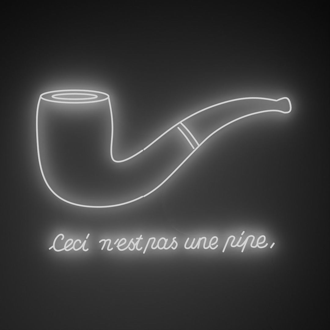 French Pipe Neon Sign