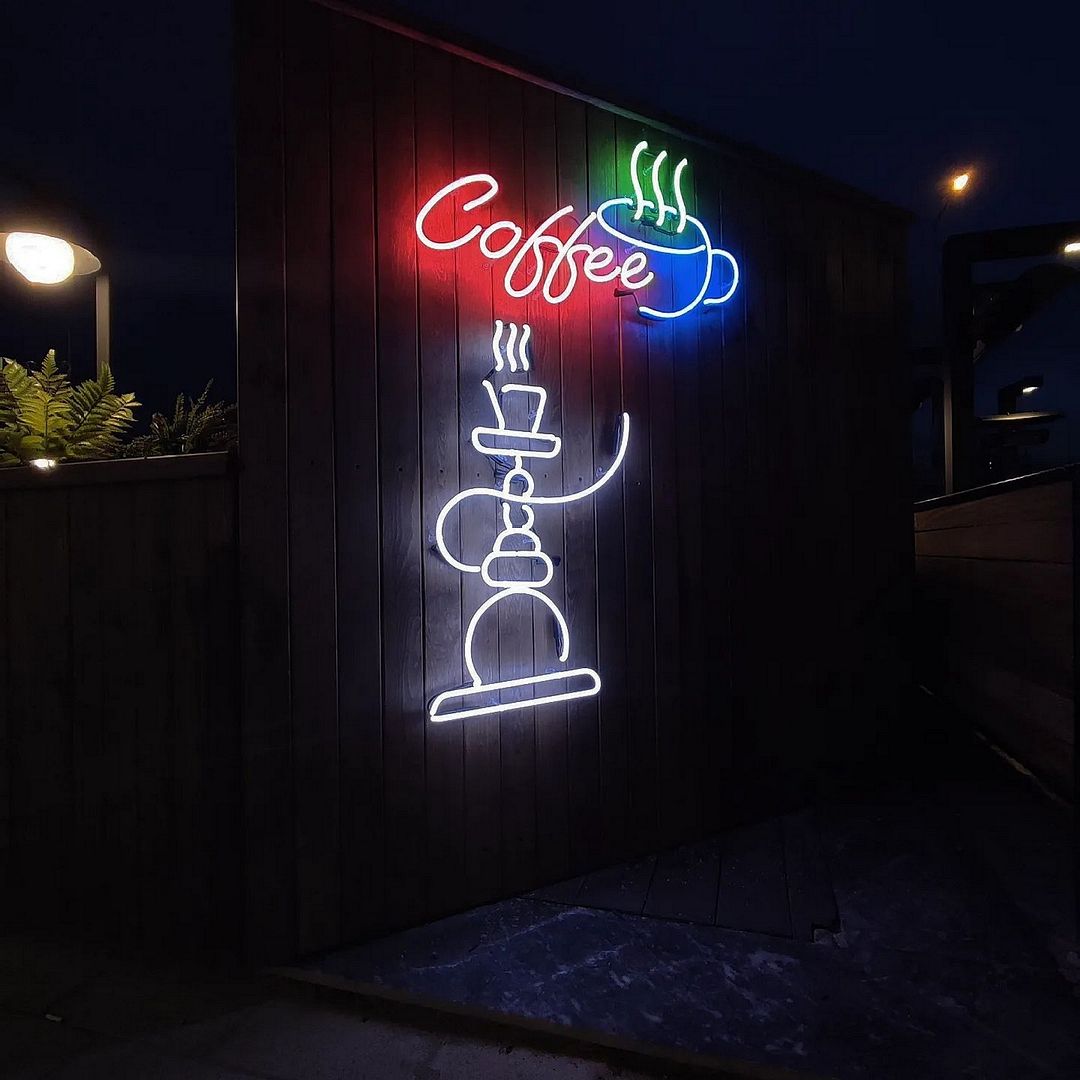 Freshly Ground Coffee Neon Sign