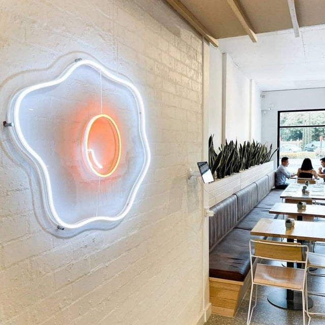 Fried Egg LED Neon Sign for Bar light up sign