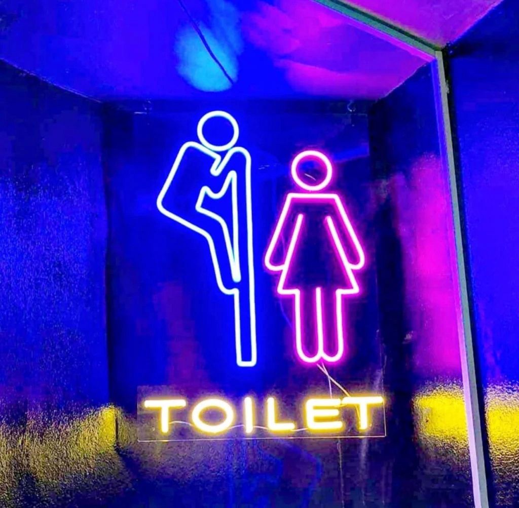 Funny Toilet WC Neon Sign