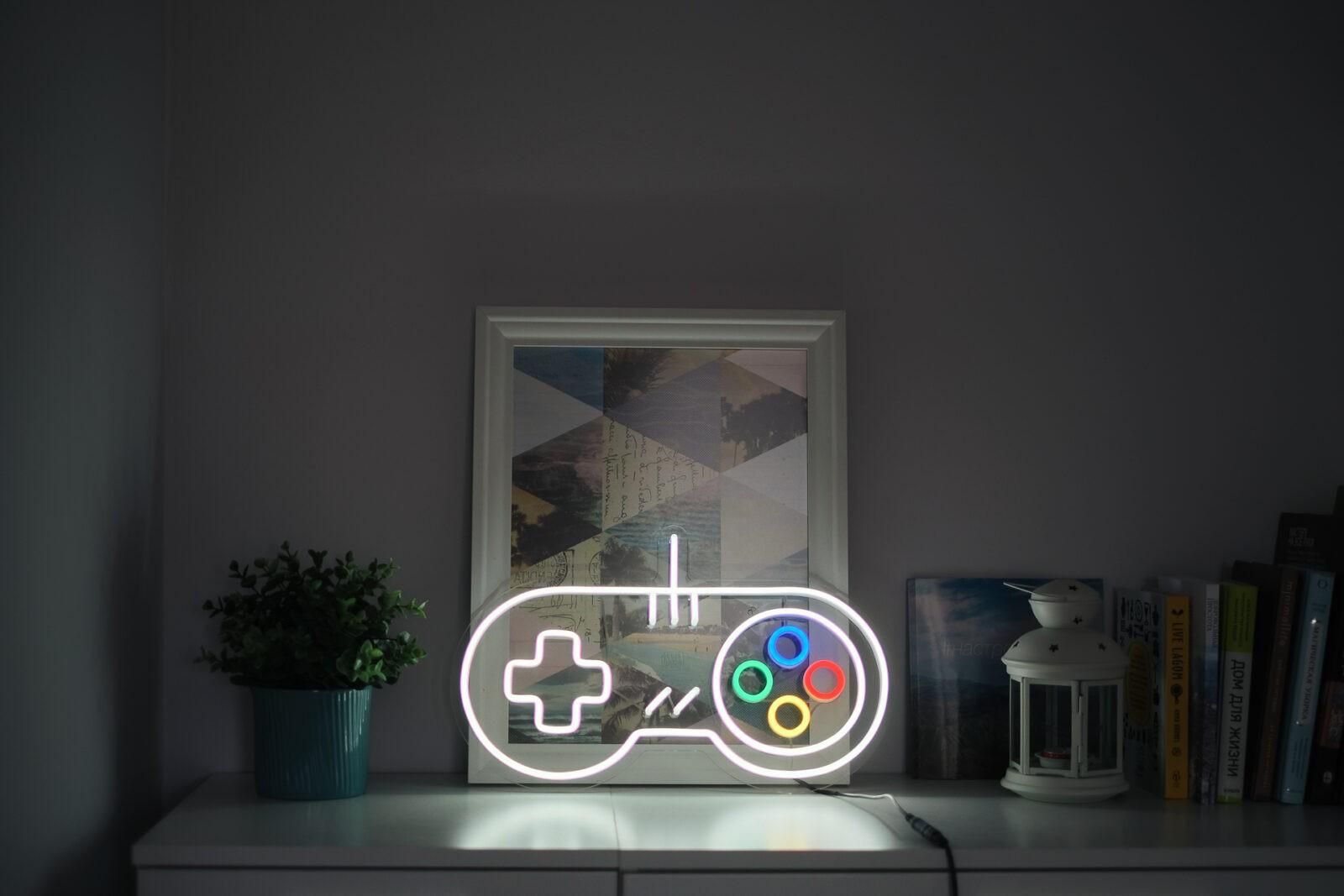 Game Console Neon Sign