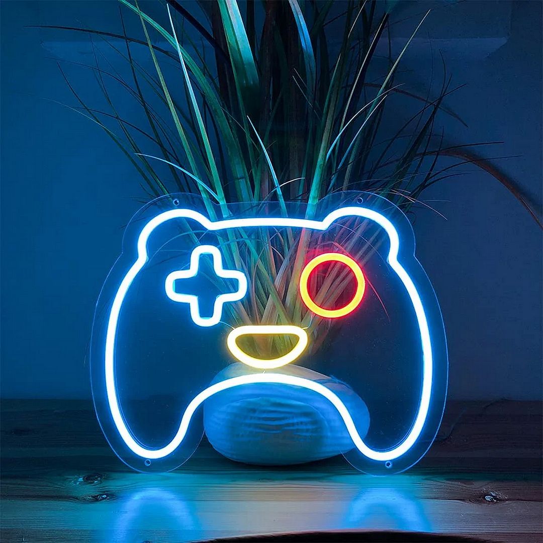 Led Controller Sign Custom Made Neon Signs, Gamepad Controller Neon Sign, LED Business Sign ...