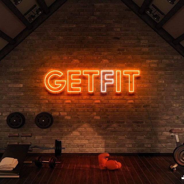 Get Fit (Get It) LED Neon Sign for Storefront light up sign