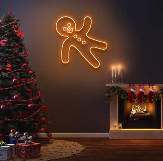 Gingerbread Man Neon Sign