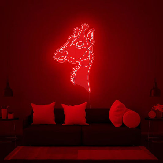 Giraffe Neon Sign