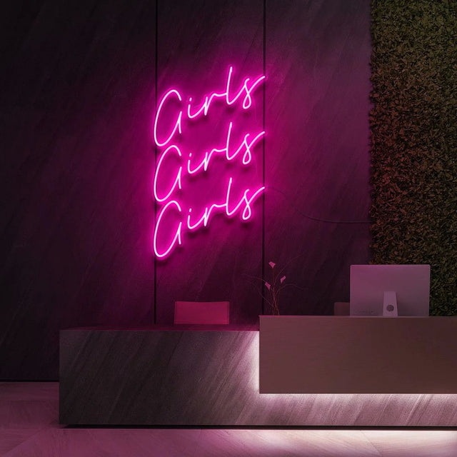 Girls Girls Girls LED Neon Sign light up sign