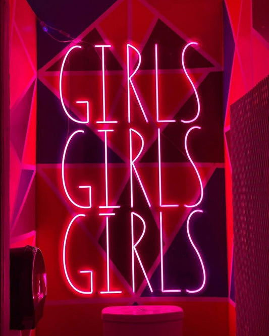 Girls Girls Girls Neon Sign