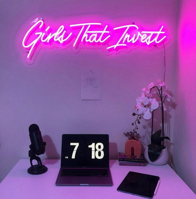 Girls That Invest LED Neon Sign light up sign