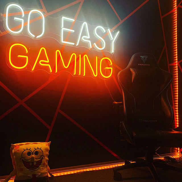 Go Easy Gaming LED Neon Sign for Man Cave light up sign
