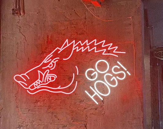 Go Hogs Neon Sign