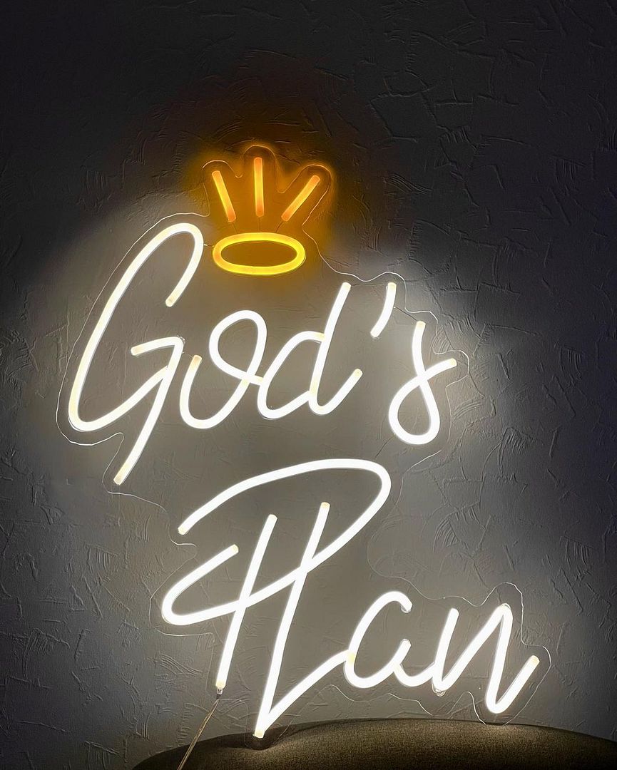 Gods Plan Neon Sign