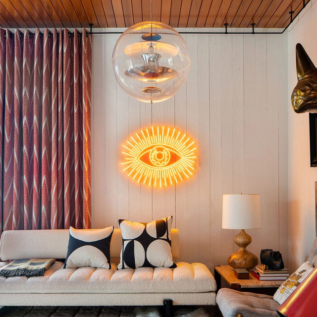 Golden Eye LED Neon Sign for Salon light up sign