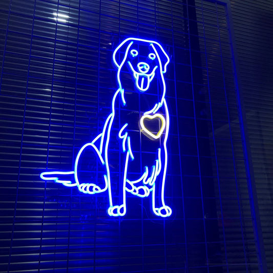 Golden Retriever Neon Sign