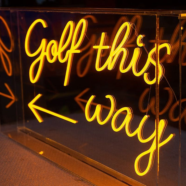 Golf This Way LED Neon Sign light up sign