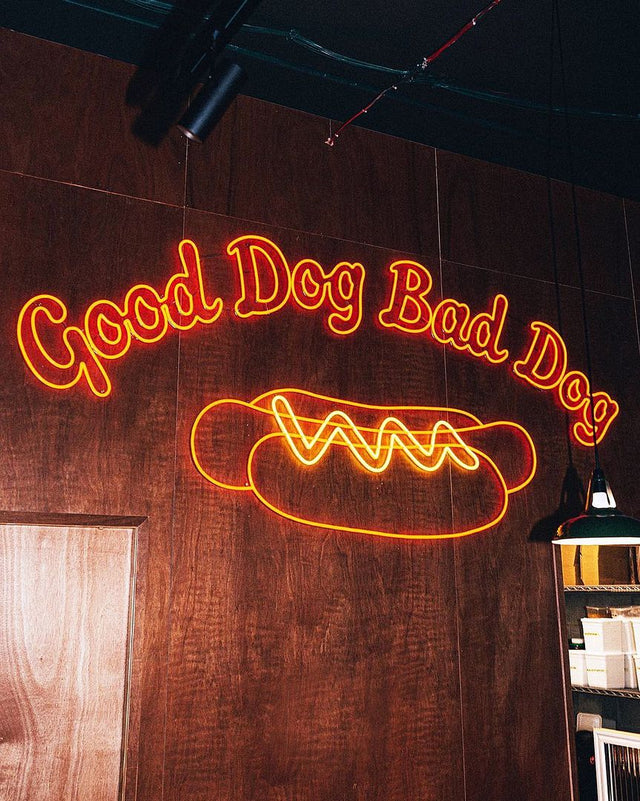 Good Dog Bad Dog Hot Dog LED Neon Sign light up sign