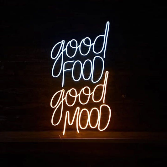Good Food Good Mood Neon Sign