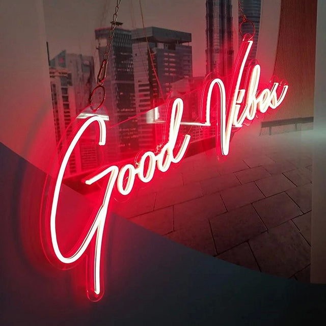 Good Vibes LED Neon Sign for Salon light up sign