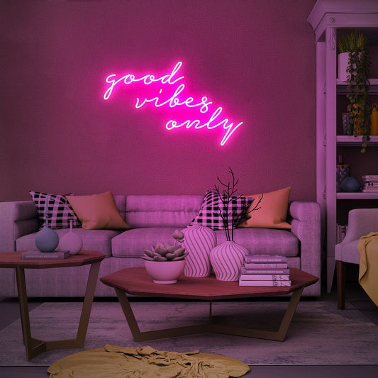 Good Vibes Only Neon Sign