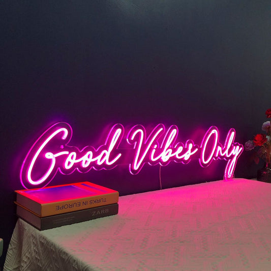 Good Vibes Only Neon Sign